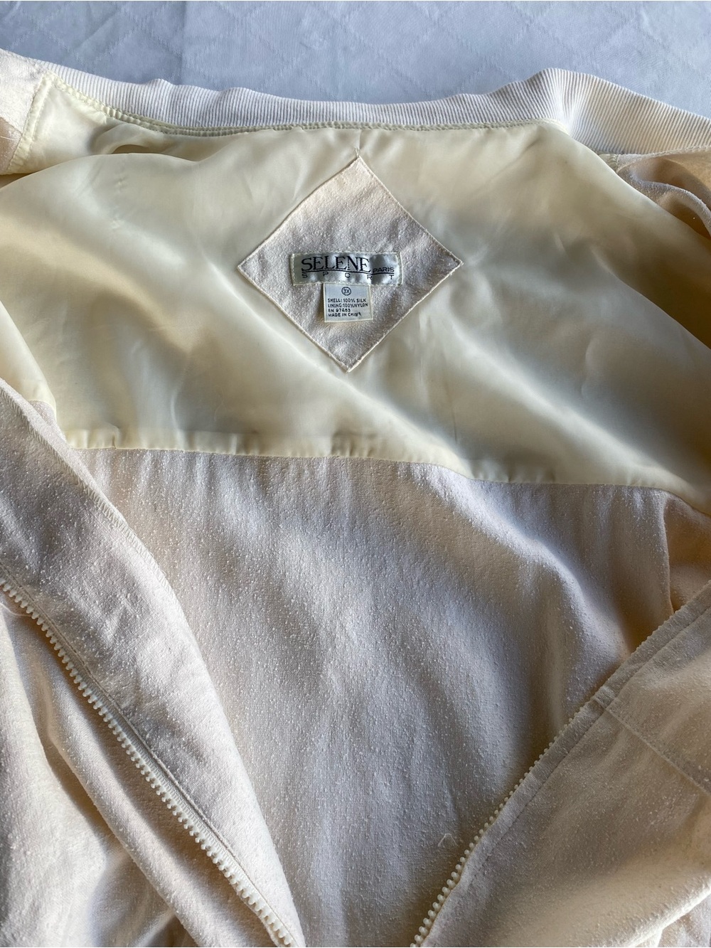 Oversized 100% Silk Minimalist Bomber | Quiet Luxury | Plus Size - Picture 7 of 14